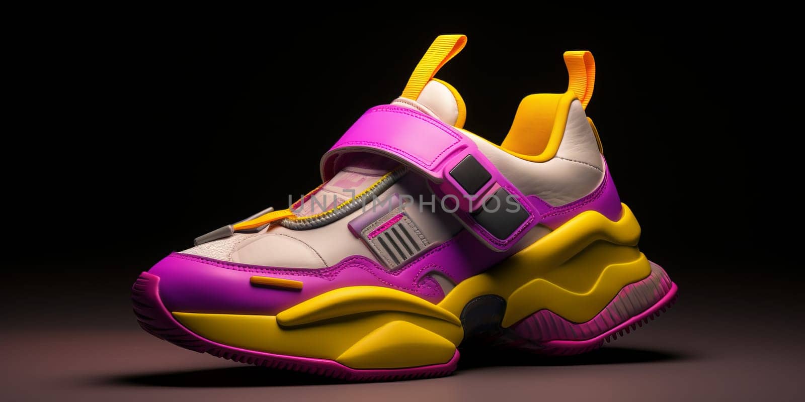 Designer luxury Cyberpunk inspired sport sneakers.