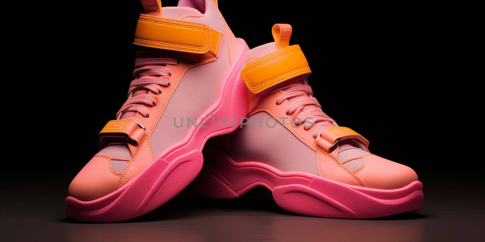 Designer luxury Cyberpunk inspired sport sneakers.