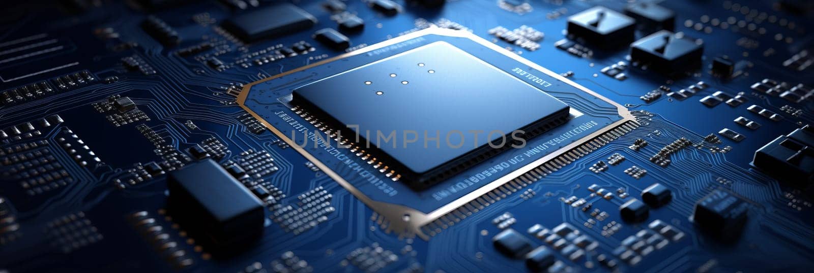 Advanced Processor during Production at Semiconductor Foundry in Bright Environment.