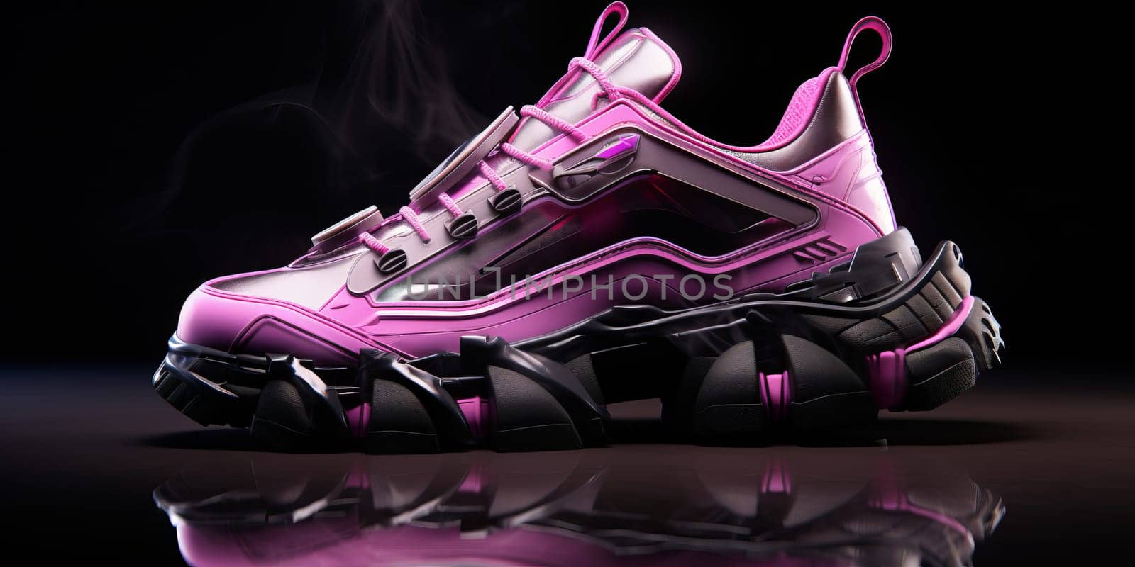 Designer luxury Cyberpunk inspired sport sneakers.
