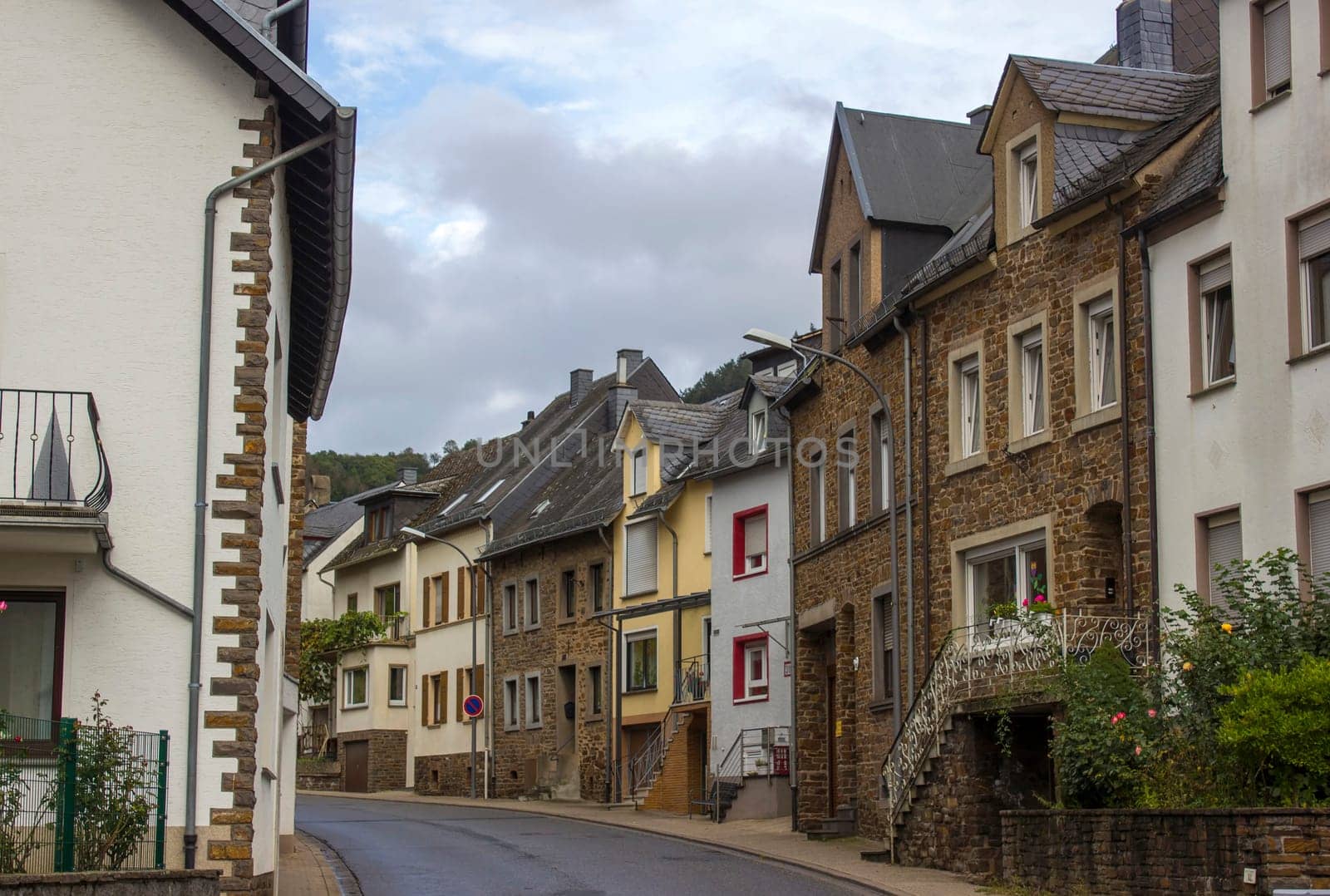 Treis-Karden town with the Moselle river in Rhineland-Palatinate, Germany