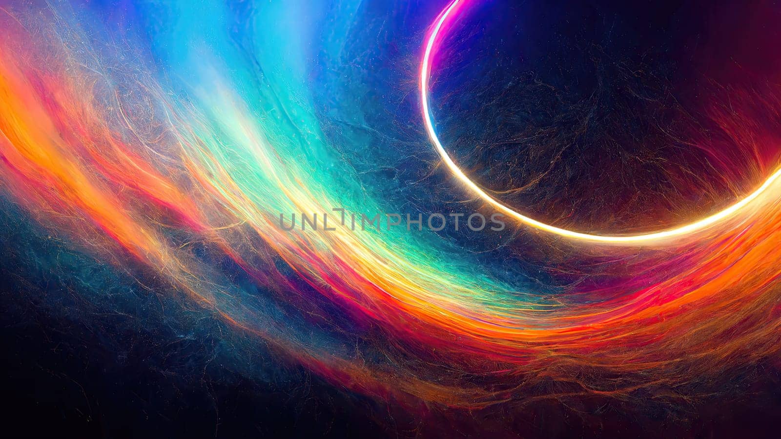 Colorful, round bubbles in geometric pattern on a vibrant background. artificial art