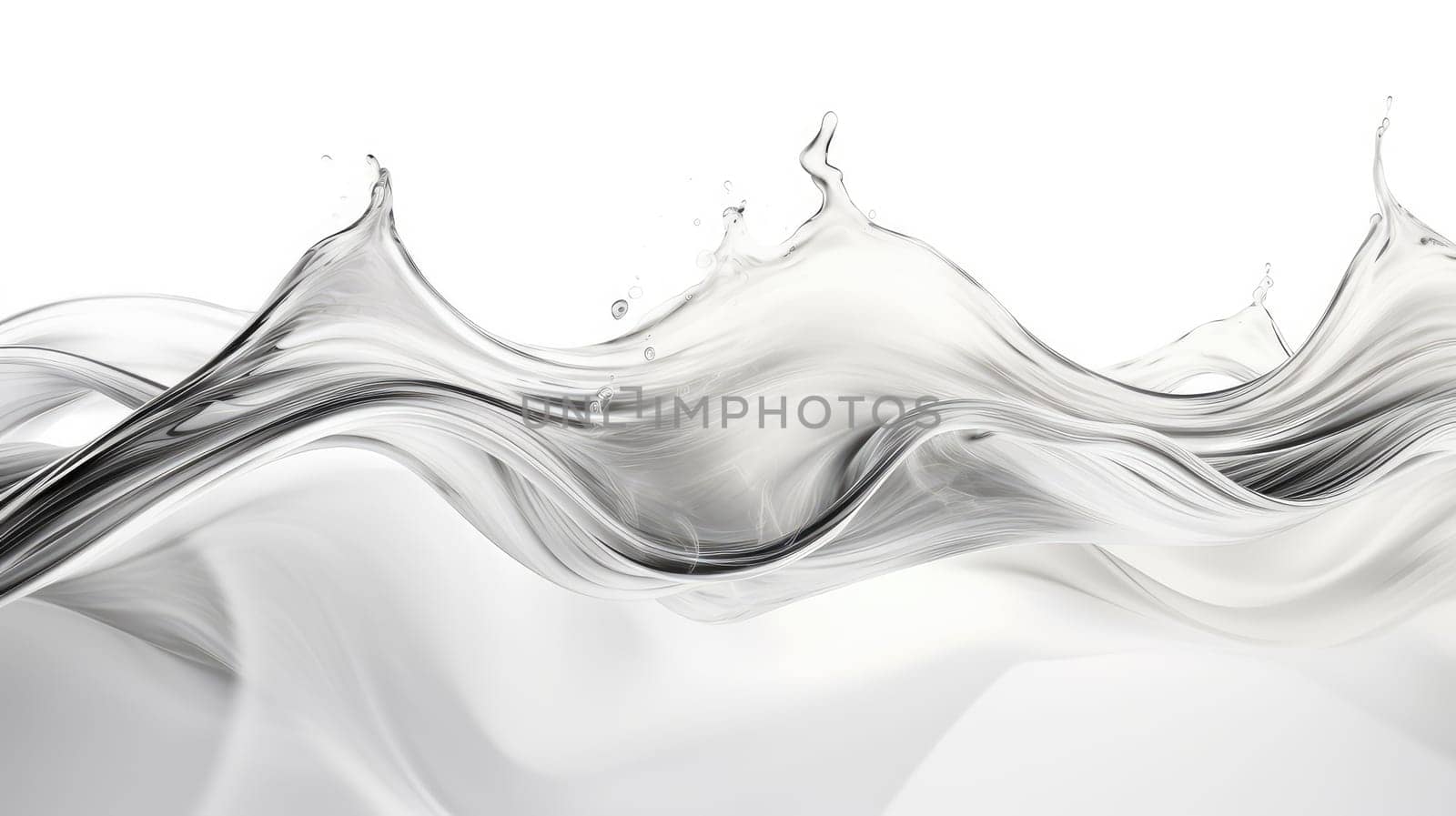 Glass white liquid water abstract background. Generative AI design