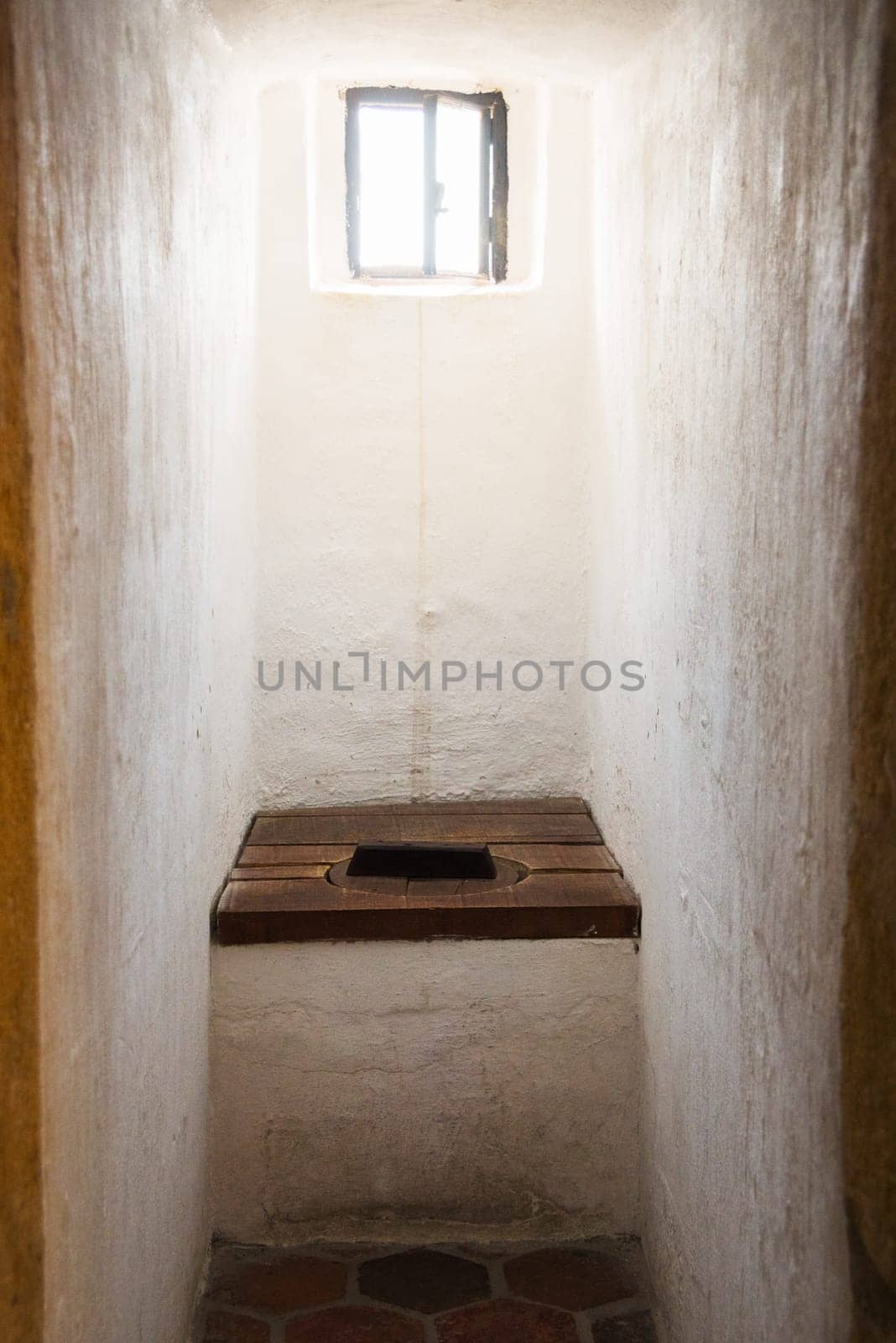 Medieval toilet in an ancient castle