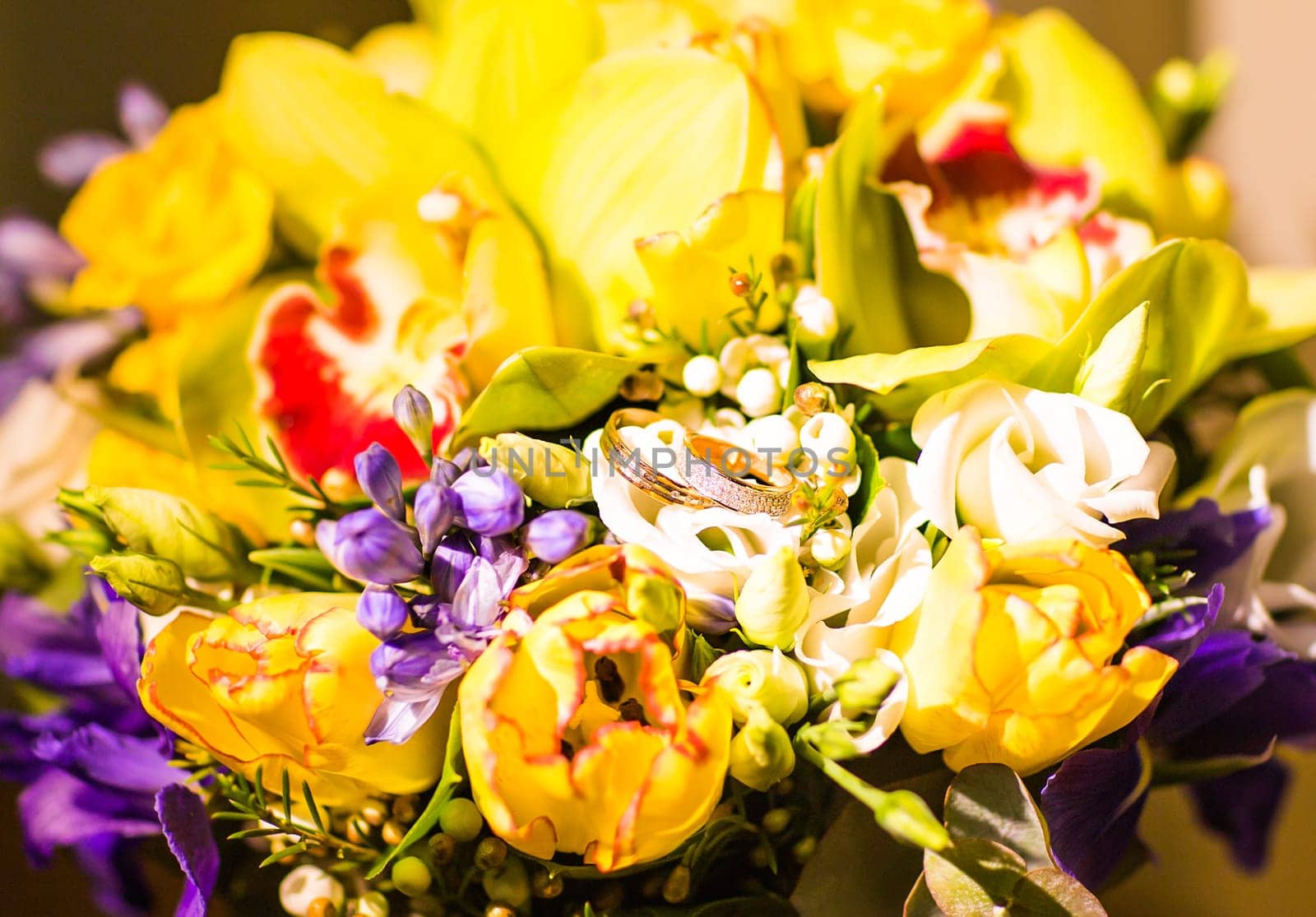 Two gold wedding rings, jewelry for wedding