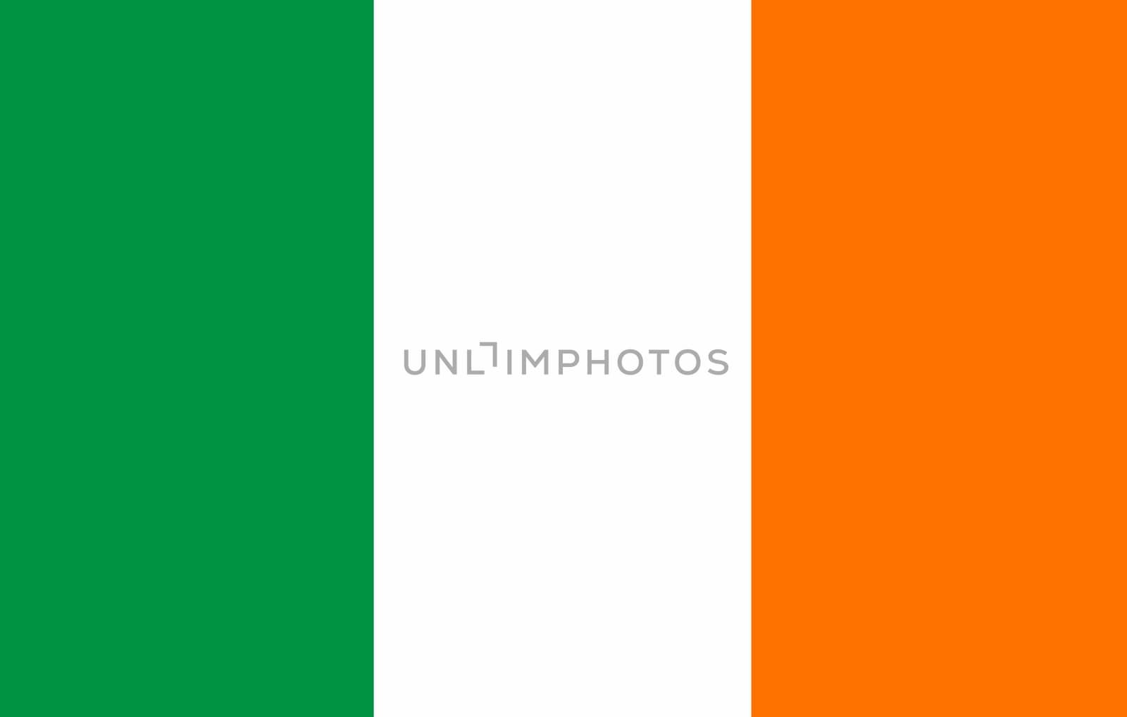 Flag of Ireland. Irish flag. Irish national flag. Republic of Ireland. European country. State symbol of Ireland