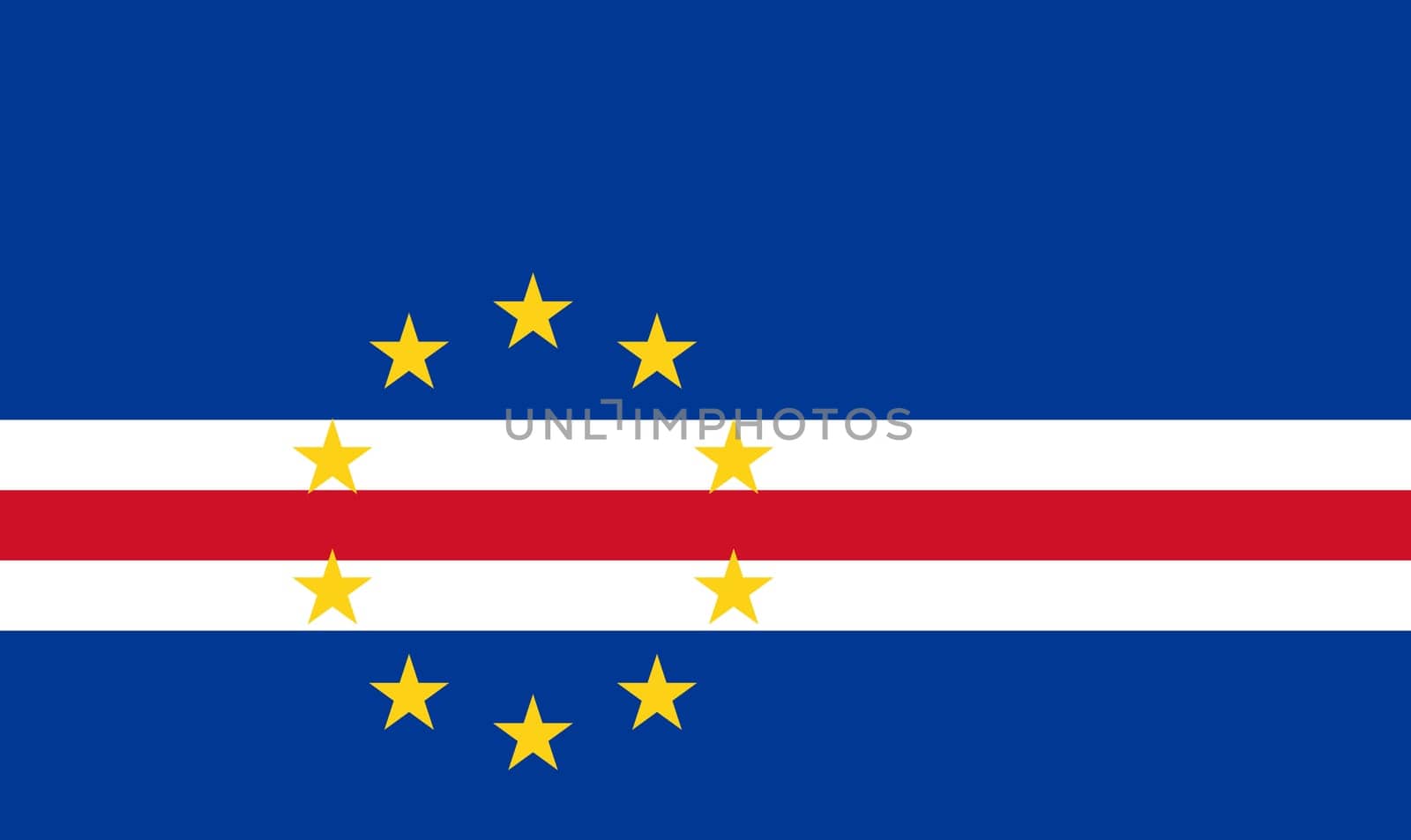 Flag of Cape verde. National Cape verde flag. Cape verde national flag on textured background. Fabric Texture. Republic of Cabo Verde. Island country