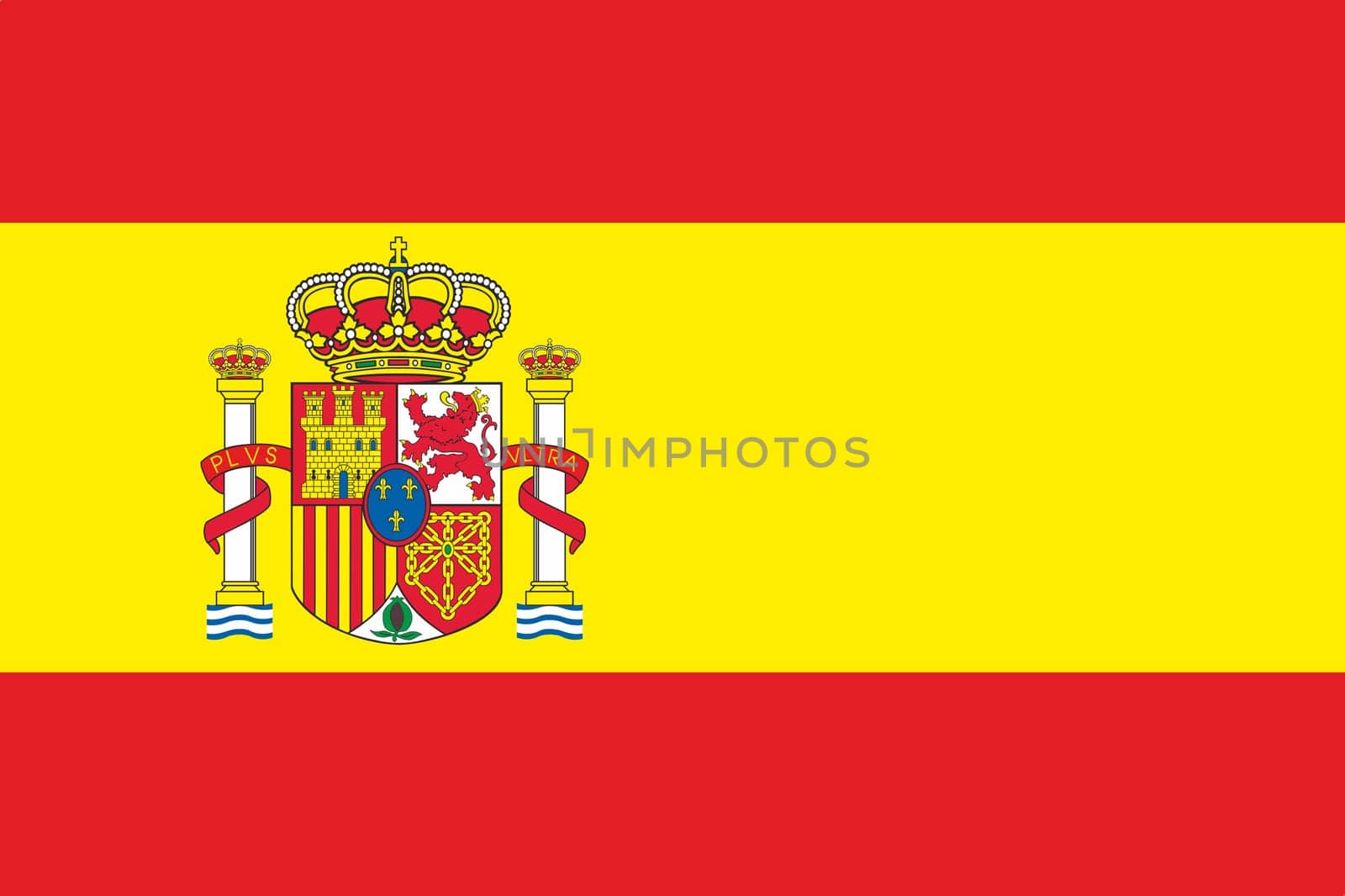 flag of Spain. National Spanish flag on fabric surface. Spanish national flag on textured background. Fabric Texture. Republic of Spain. European country. State symbol of Spain