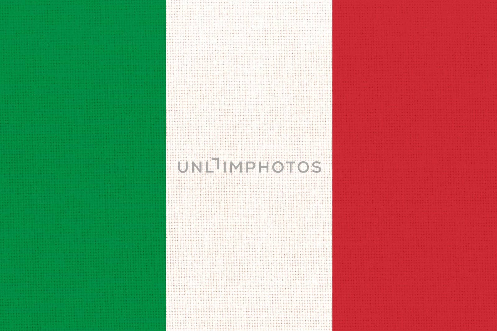 Flag of Italy. Italian flag on fabric surface. italian national flag on textured background. Fabric Texture. Republic of italy. European country. State symbol of Italy