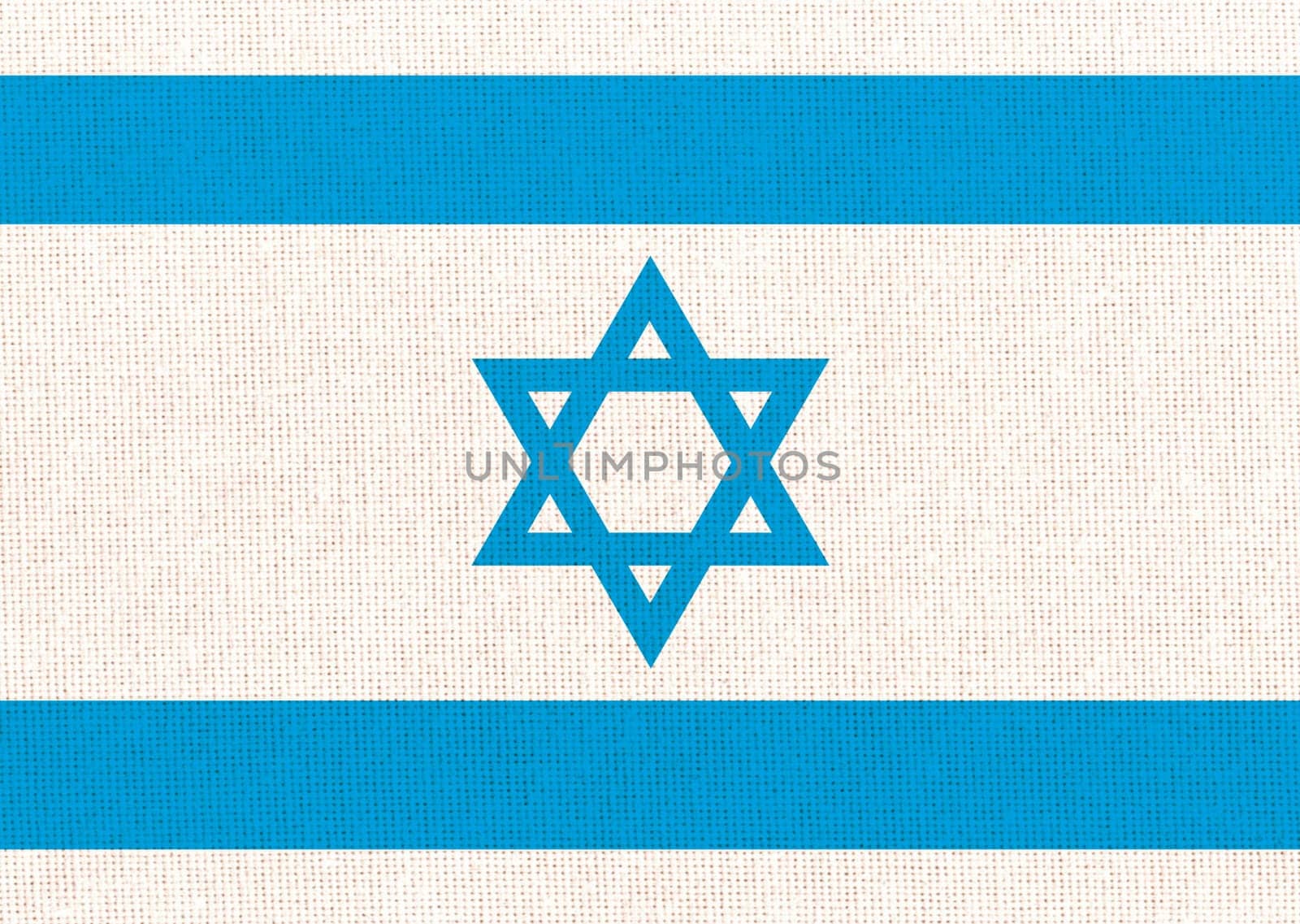 flag of Israel. National Israeli flag on fabric surface. national flag on textured background. Fabric Texture. Asian country. State symbol of Israel. Star of David