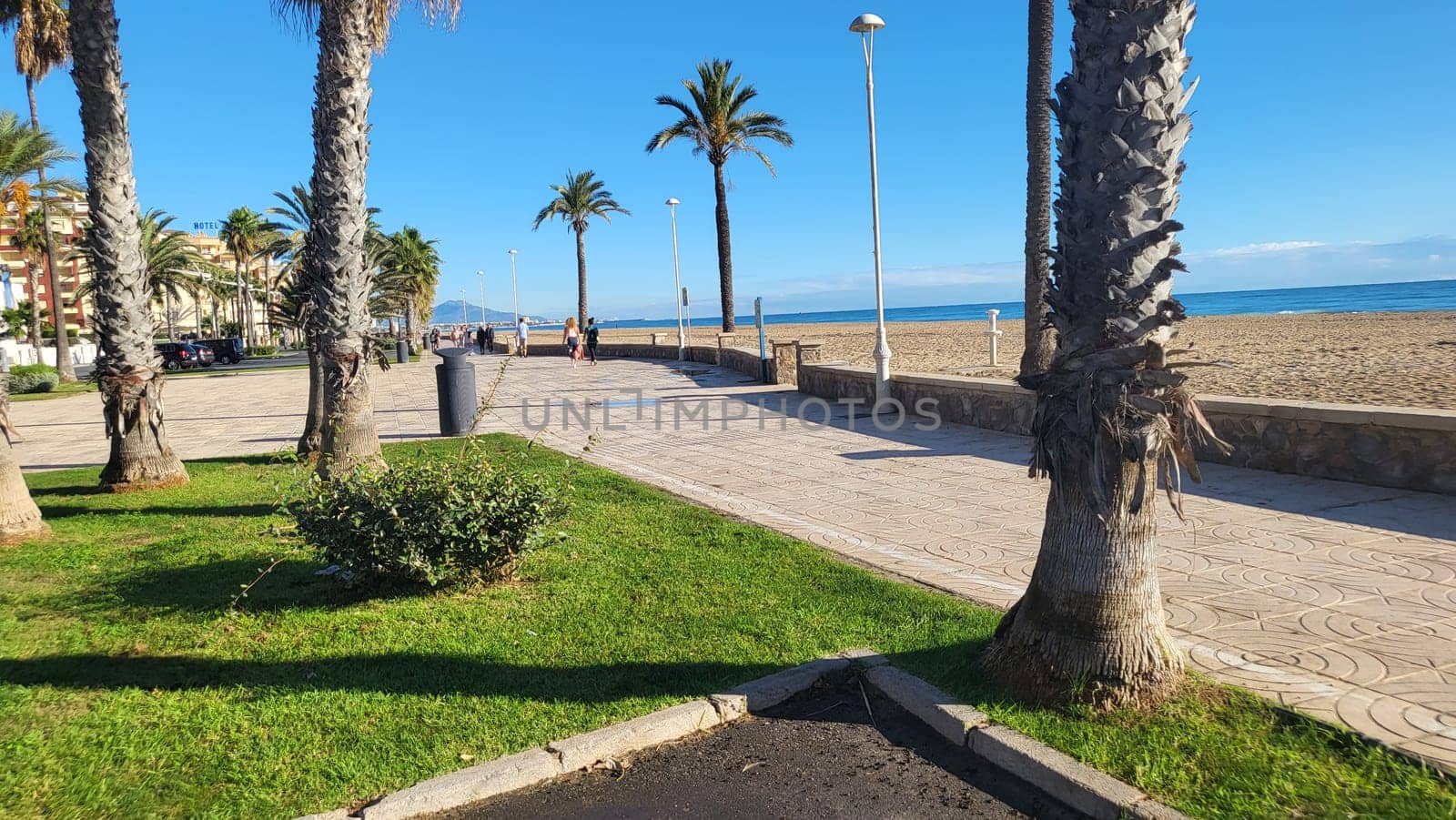 PENISCOLA,SPAIN - NOVEMBER 10.2022  Peniscola ,Spain - 10.2022: RV park and campsite in Peniscola at Camping Eden directly on the beach of Peniscola