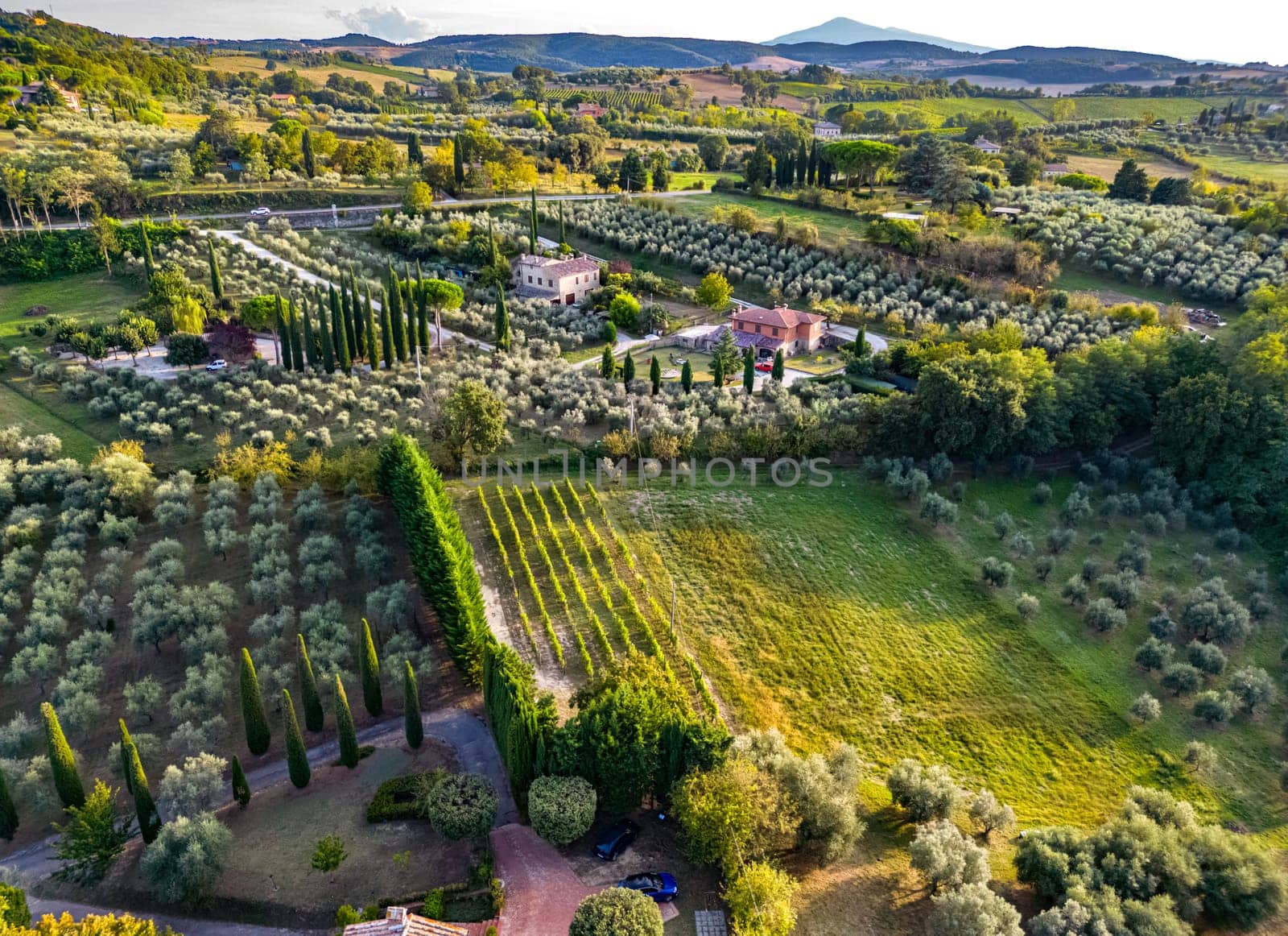 Landscape view of Montepulciano,Tuscany, Italy