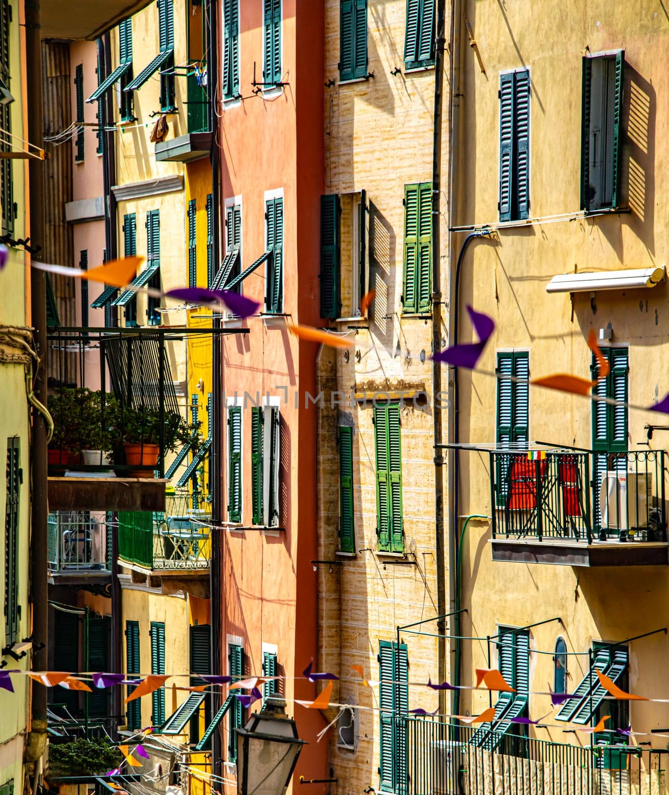 RIOMAGGIORE, ITA - SEP 17, 2023: Architecture of Riomaggiore in Liguria, Italy