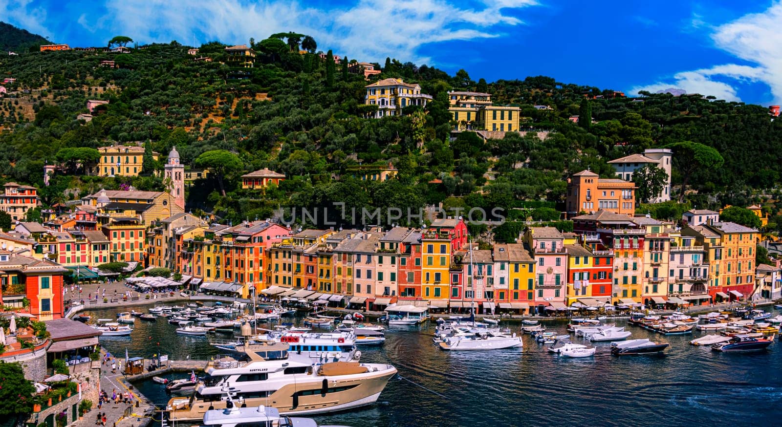 PORTOFINO, ITA - SEP 15, 2023: Architecture of Portofino in Liguria, Italy