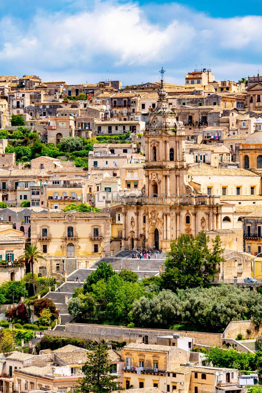 Architecture of Modica in Val di Noto, southern Sicily, Italy