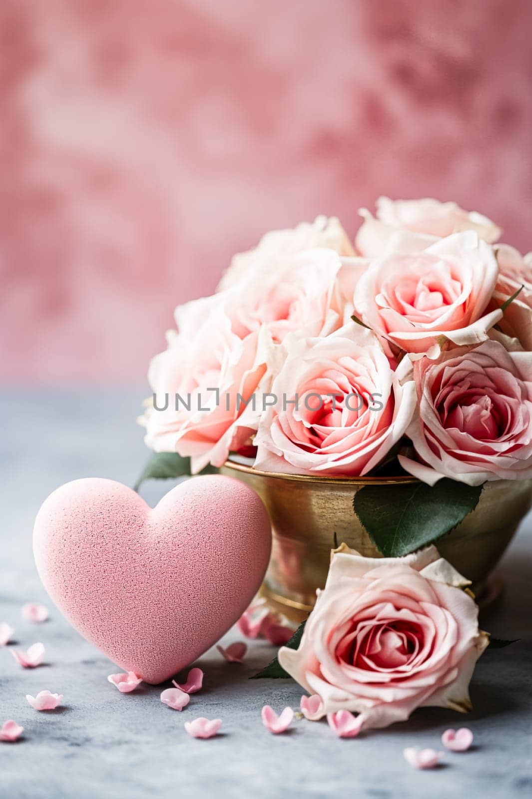 Faith, hope, love and Valentine's Day background. AI generativ.
