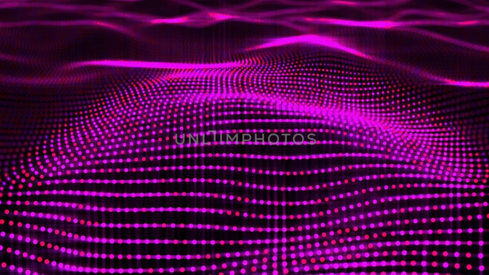 Abstract particle waves. Computer generated 3d render