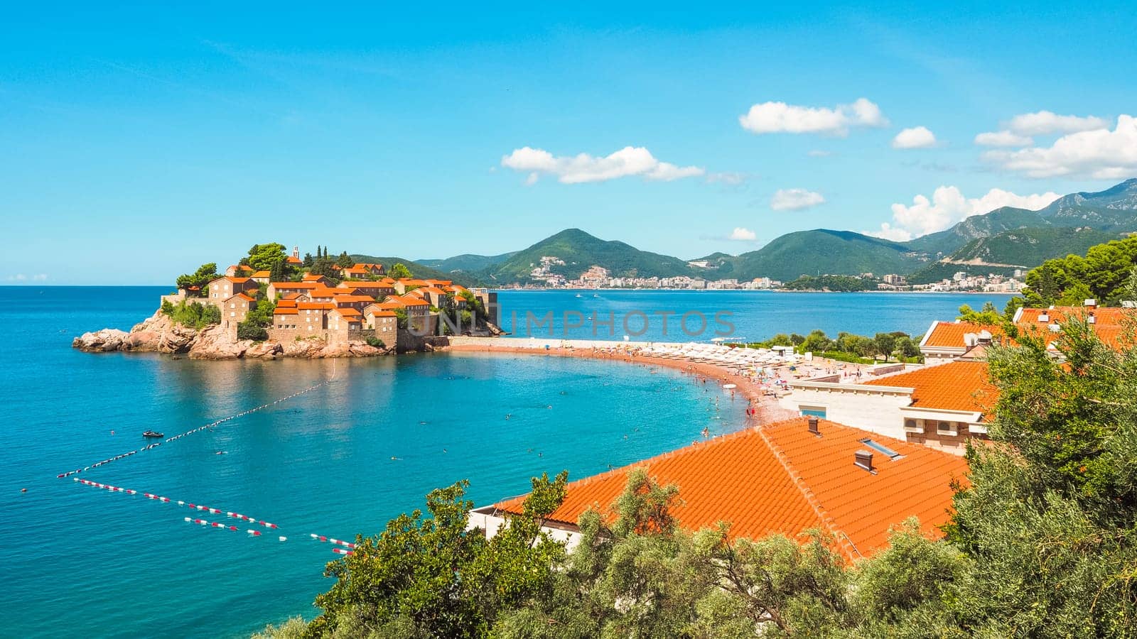 Sveti Stefan island in Budva, Montenegro