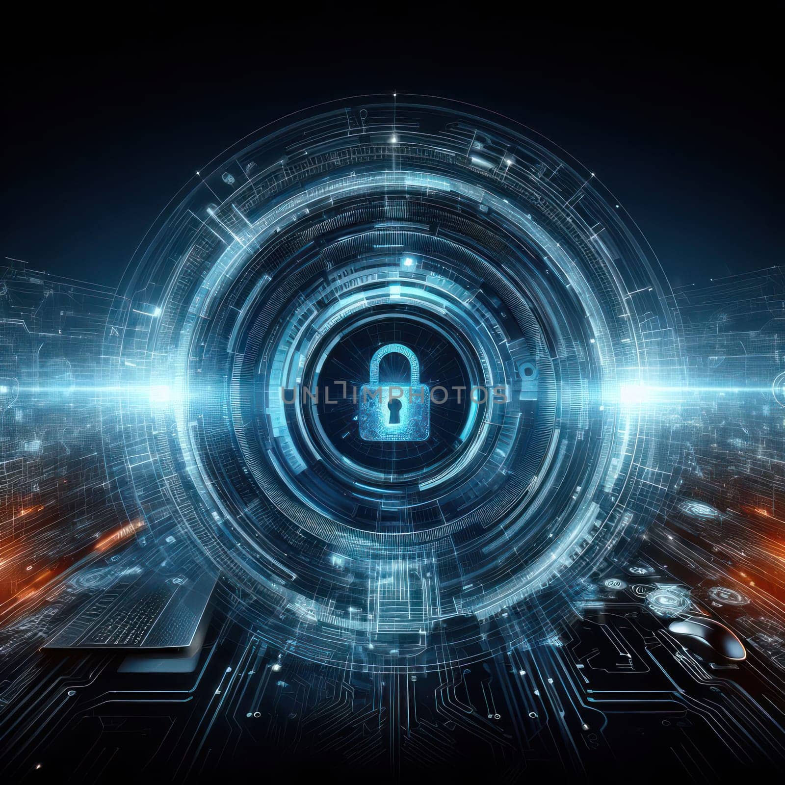 Cyber security and protection of network private information and data future technology concept generative ai