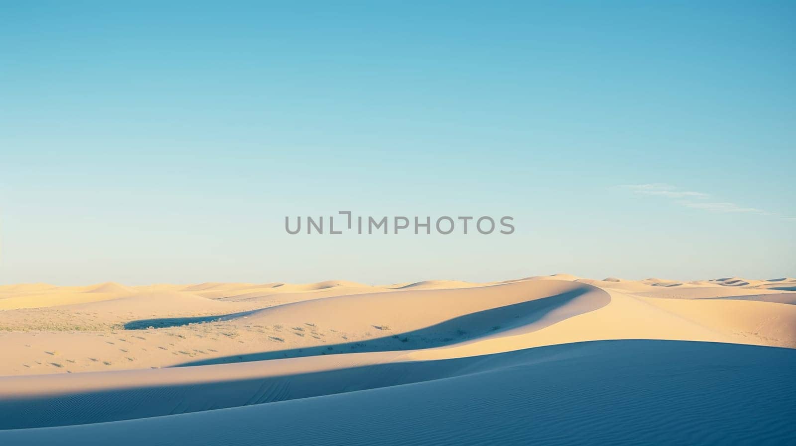 Calming Soft hues desert view for background. Dreamy landscape for websites or blogpost.