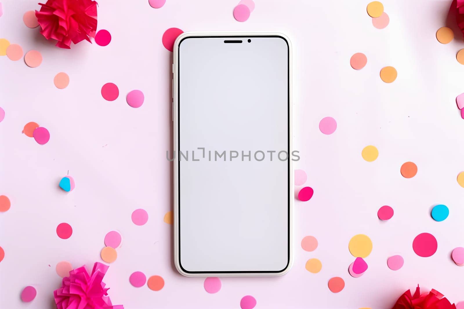 smartphone mockup white screen. mobile phone on Kitchen Background. device UI UX mockup. phone different angles views.
