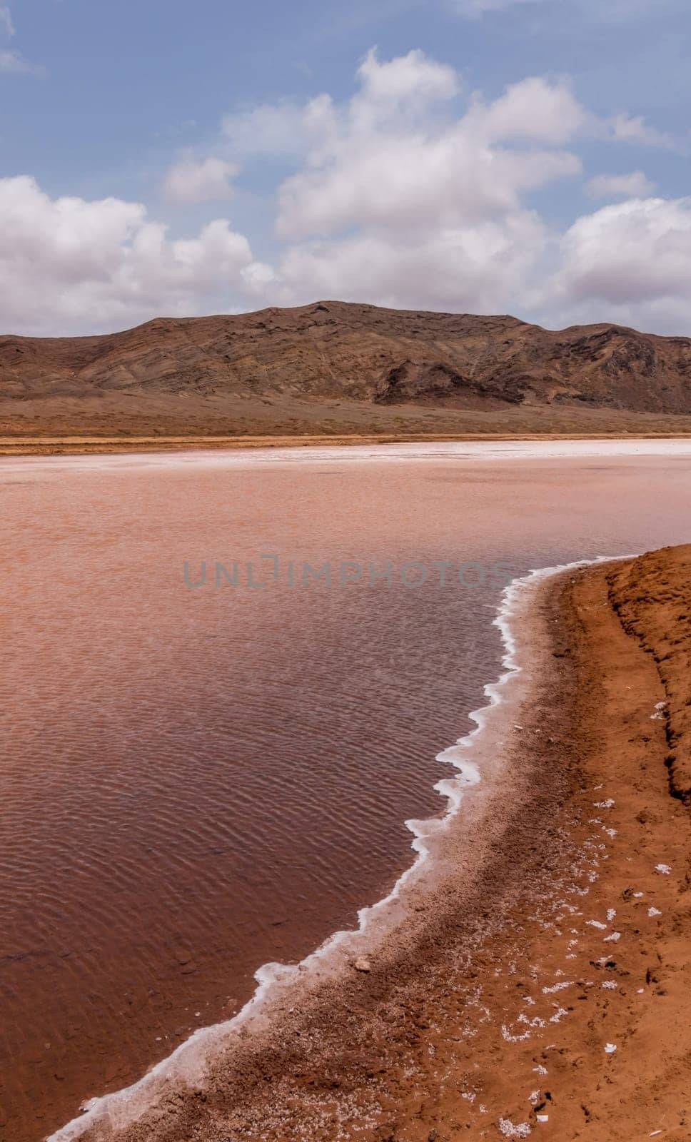 Salt deposits on the island of Sal in Cape Verde