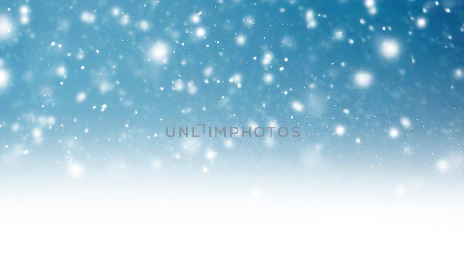 Winter holiday background with snowflakes cold winter sky with copy space, AI generated
