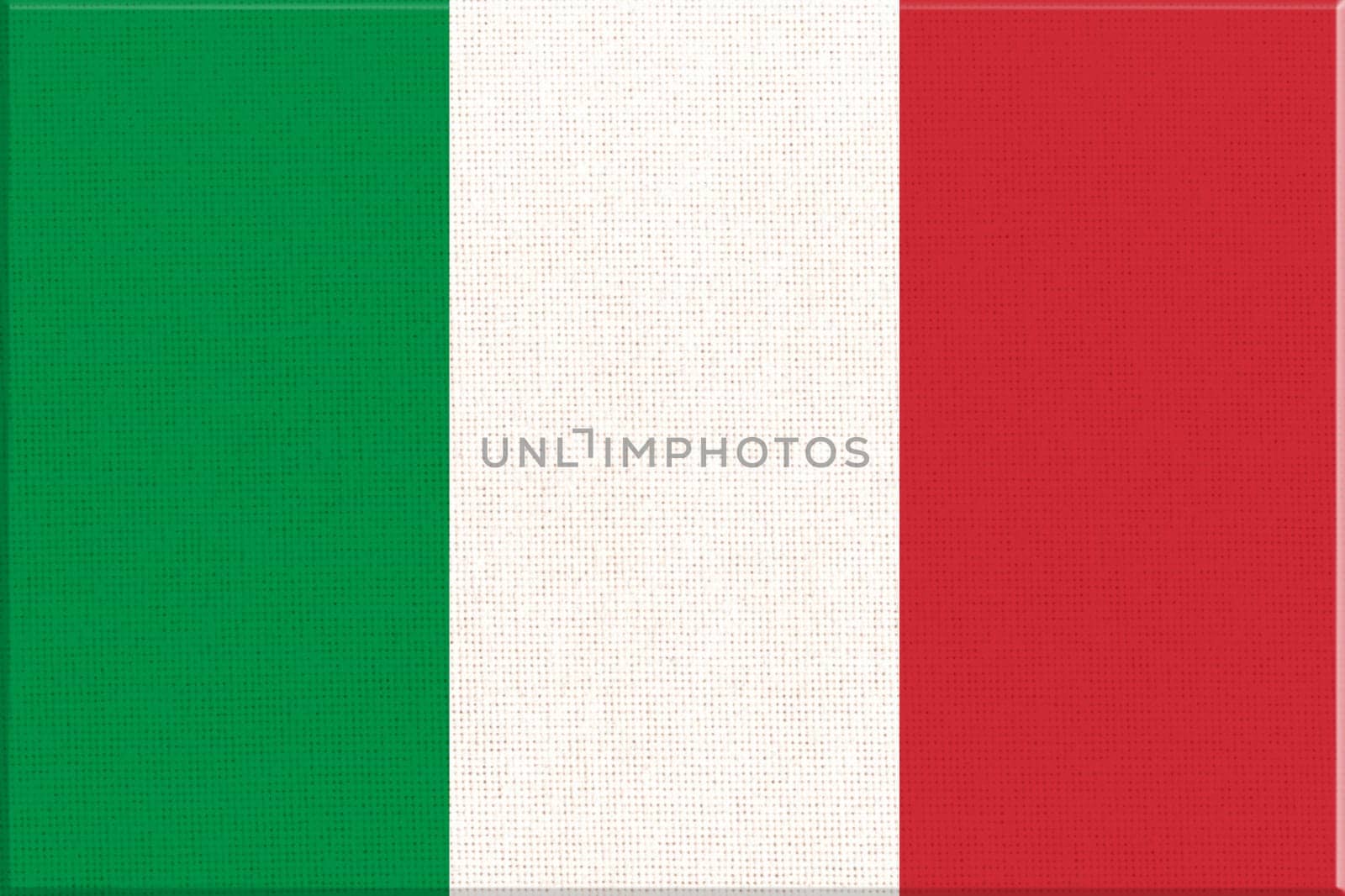 Flag of Italy. Italian flag on fabric surface. italian national flag on textured background. Fabric Texture. Republic of italy. European country. State symbol of Italy