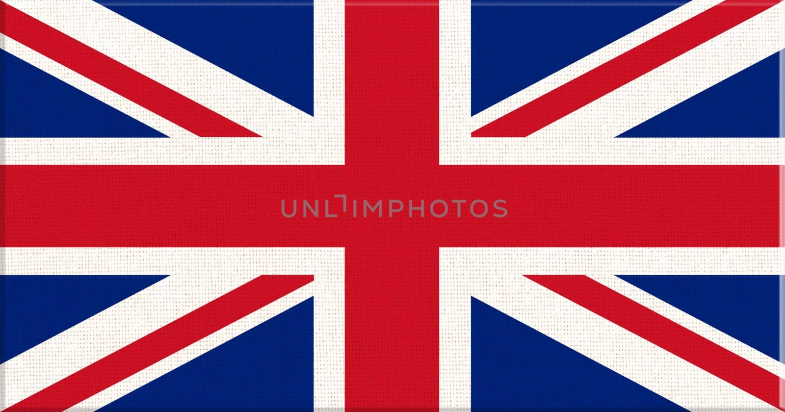 Flag of England on fabric surface. English national flag on textured background. English state flag. Fabric Texture. English Kingdom symbol. European country