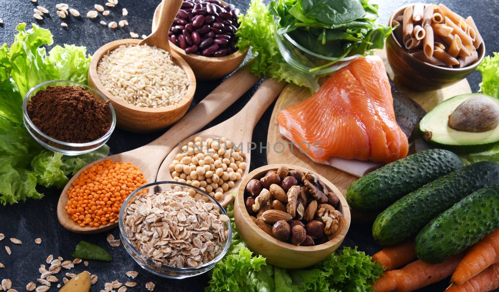 Food products recommended for stabilizing insulin and blood sugar levels. Diabetes diet