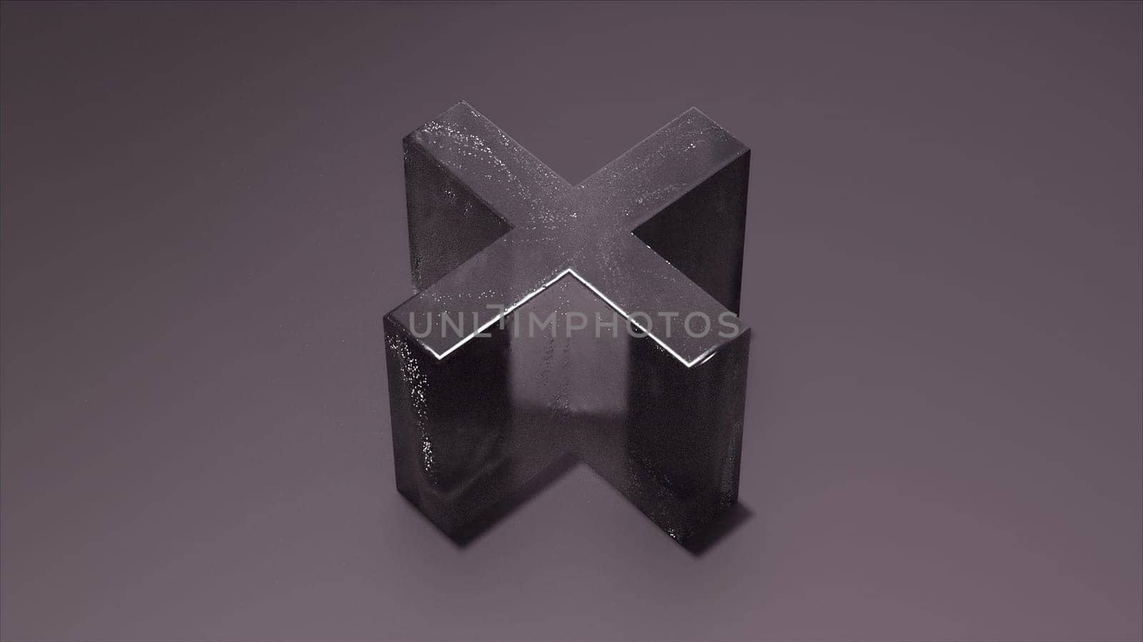 3d Plus sign. Computer generated render