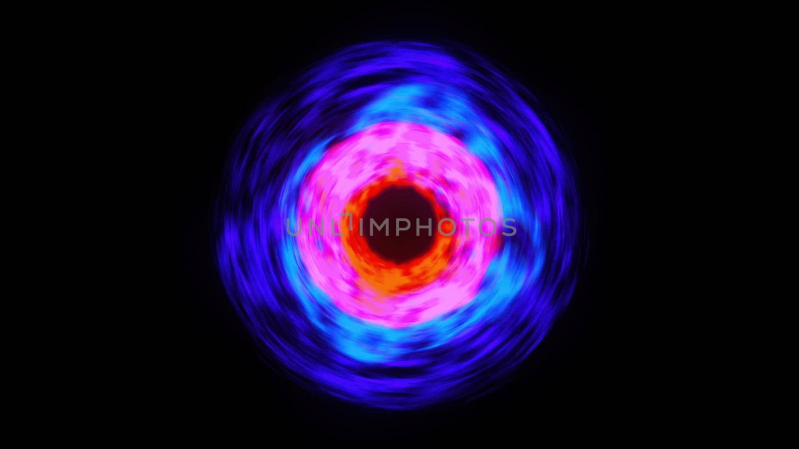 Abstract colorful shockwave. Computer generated 3d render