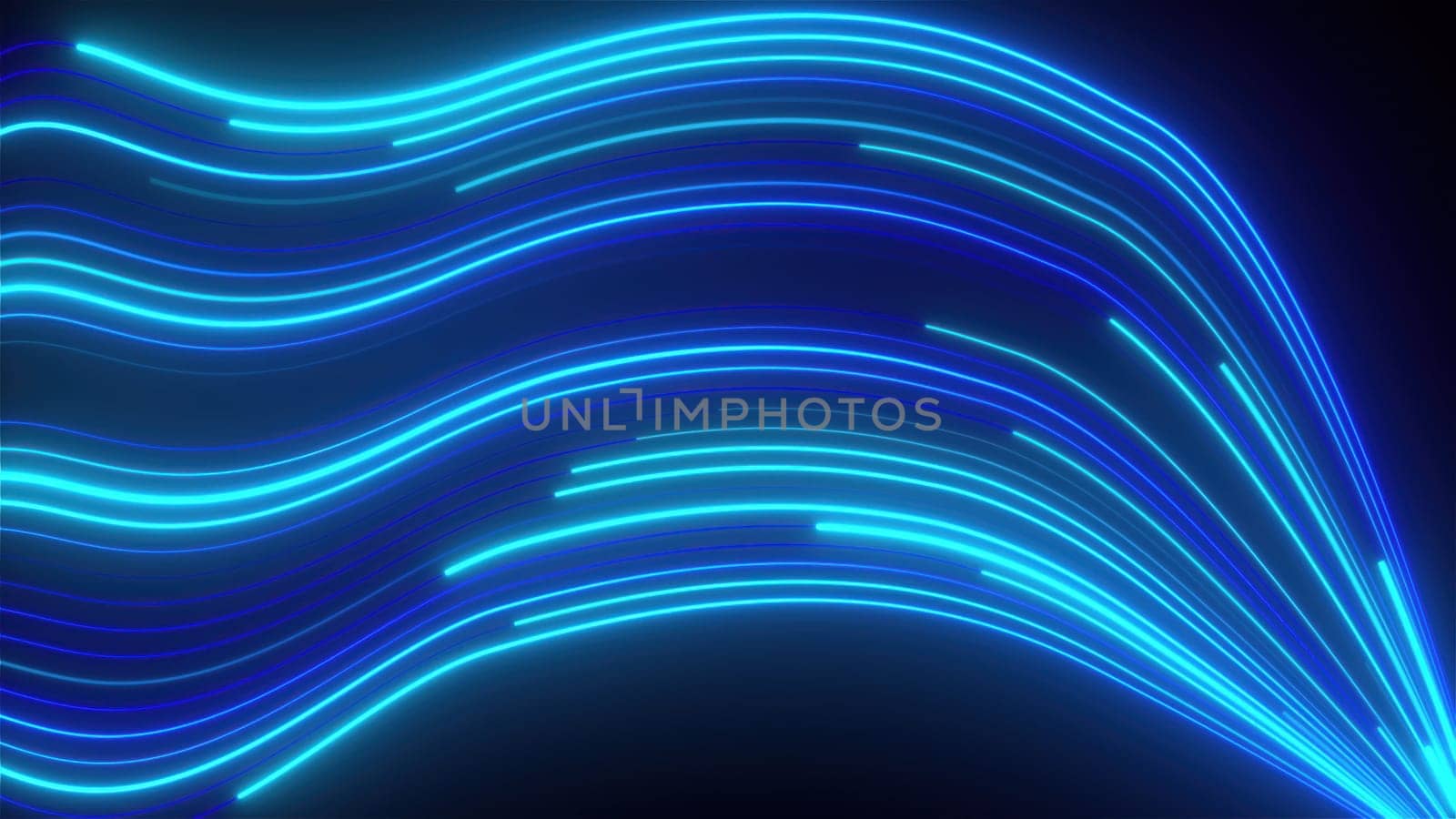 Abstract blue lasers. Computer generated 3d render