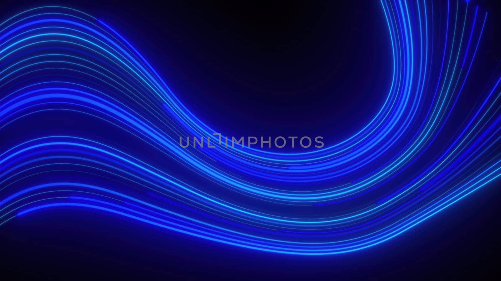 Abstract blue lasers. Computer generated 3d render