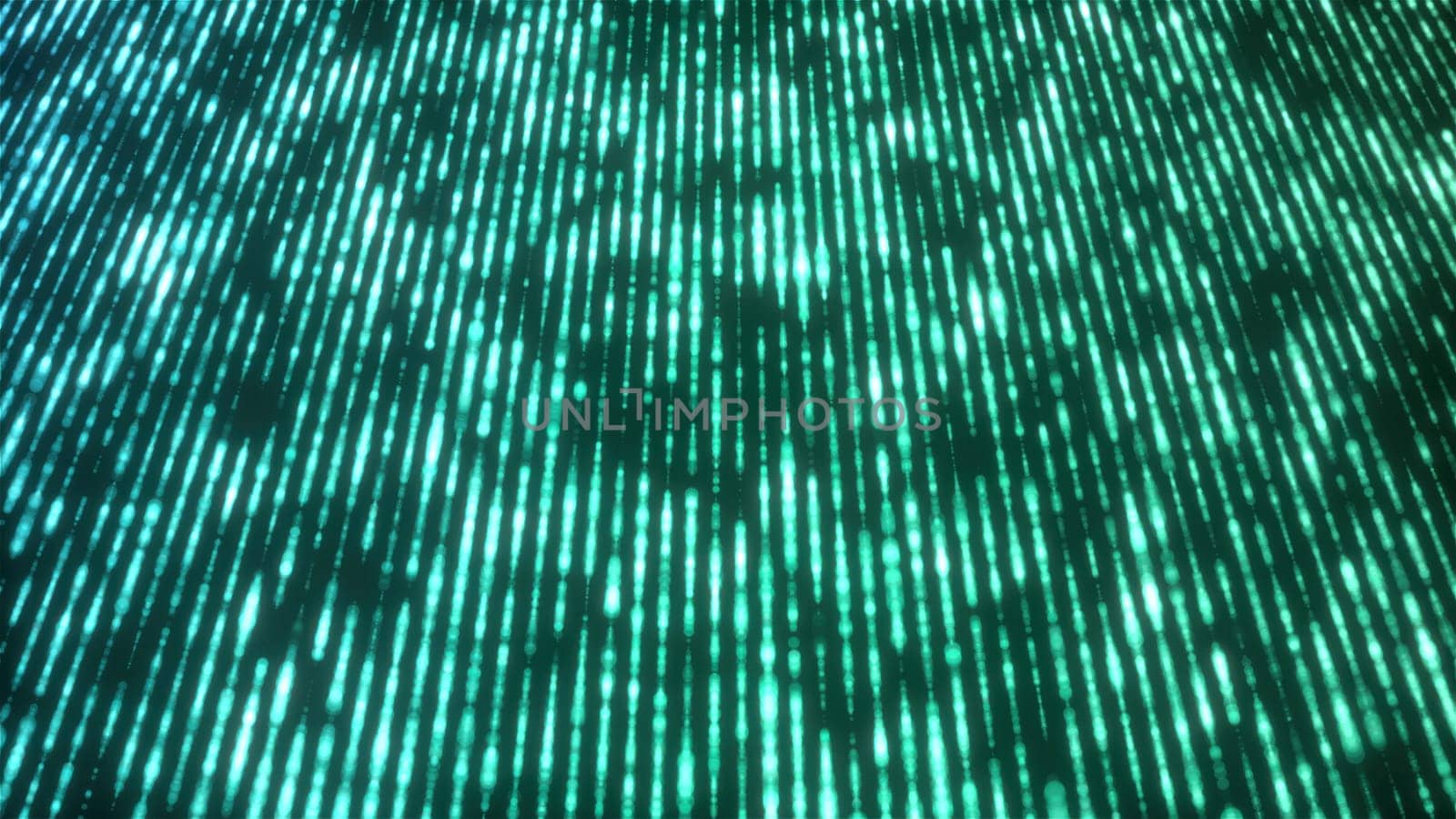 Particle data stream. Computer generated 3d render
