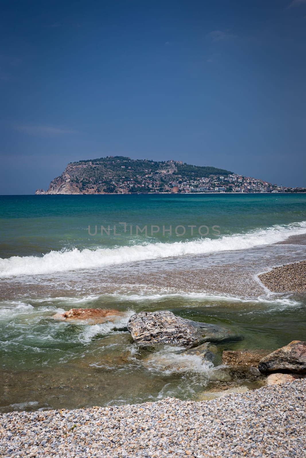 Alanya beach in Turkey, travel landscape