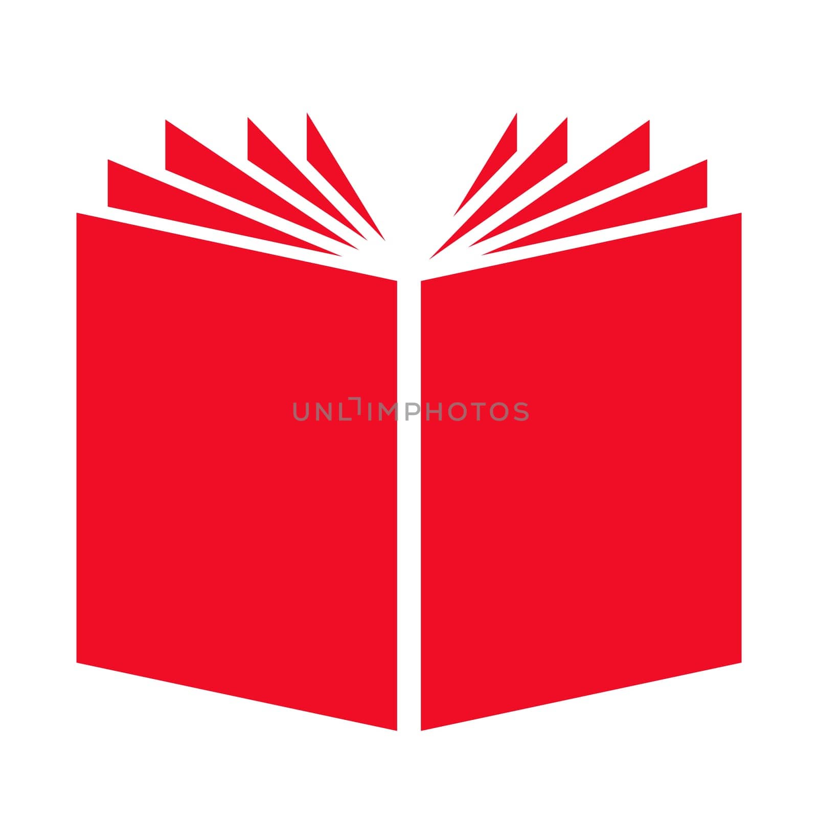 Book, Magazine or Newspaper icon with red color