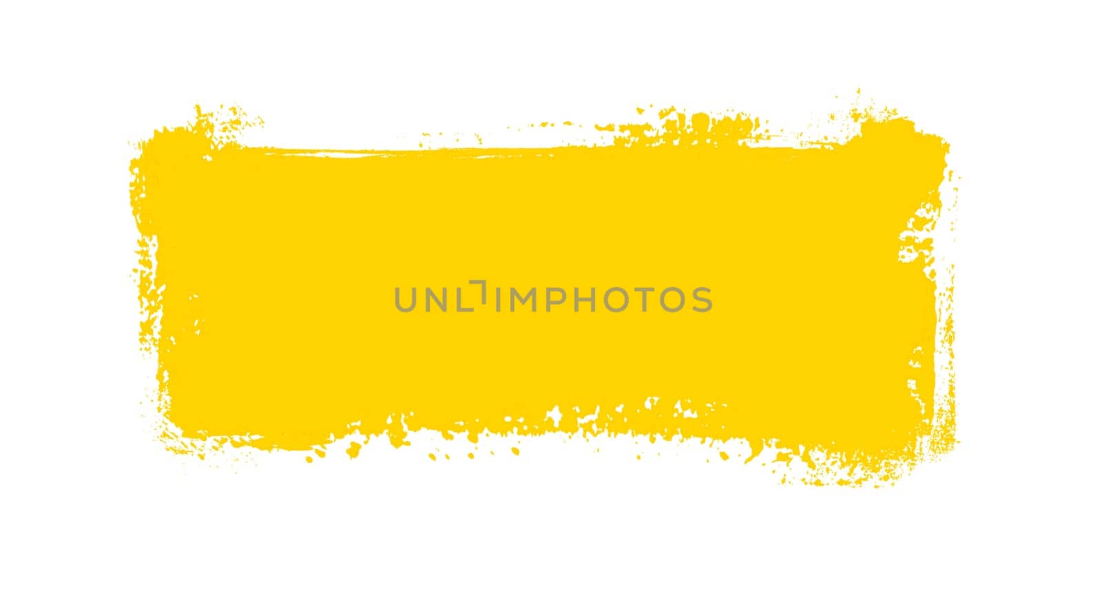 Yellow orange frame made with brush color and cop space