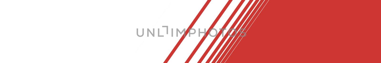 Red and white striped gradient banner