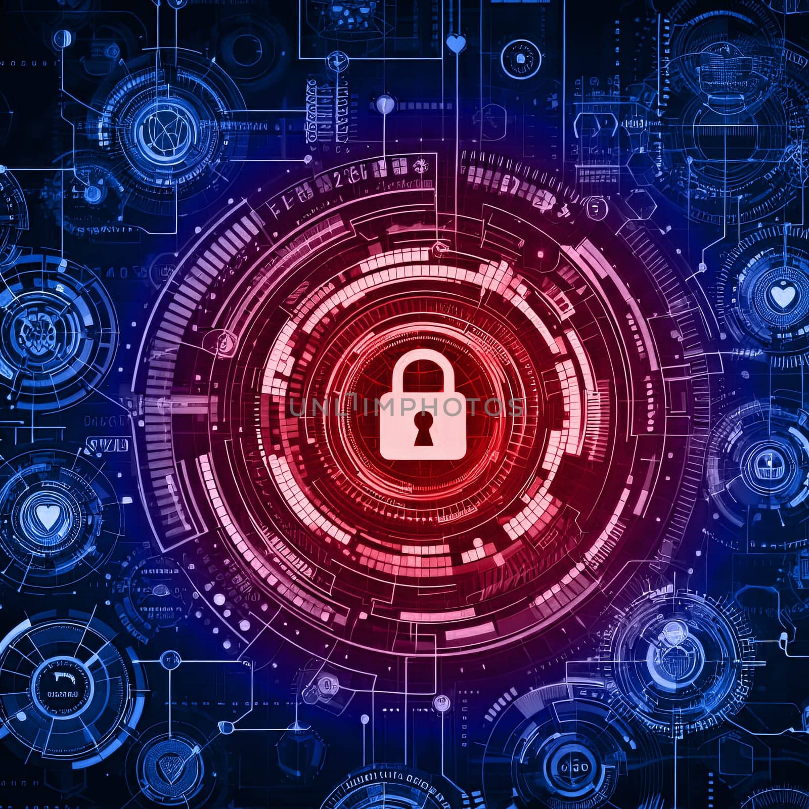 Cyber security and protection of network private information and data future technology concept generative ai