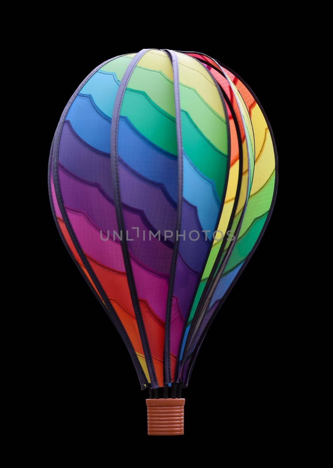 Photograph of a balloon, a wind chime.