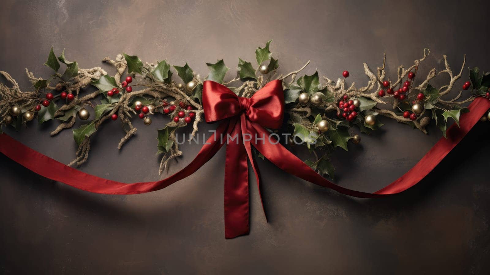 ribbon xmas frame christmas season holiday, ai