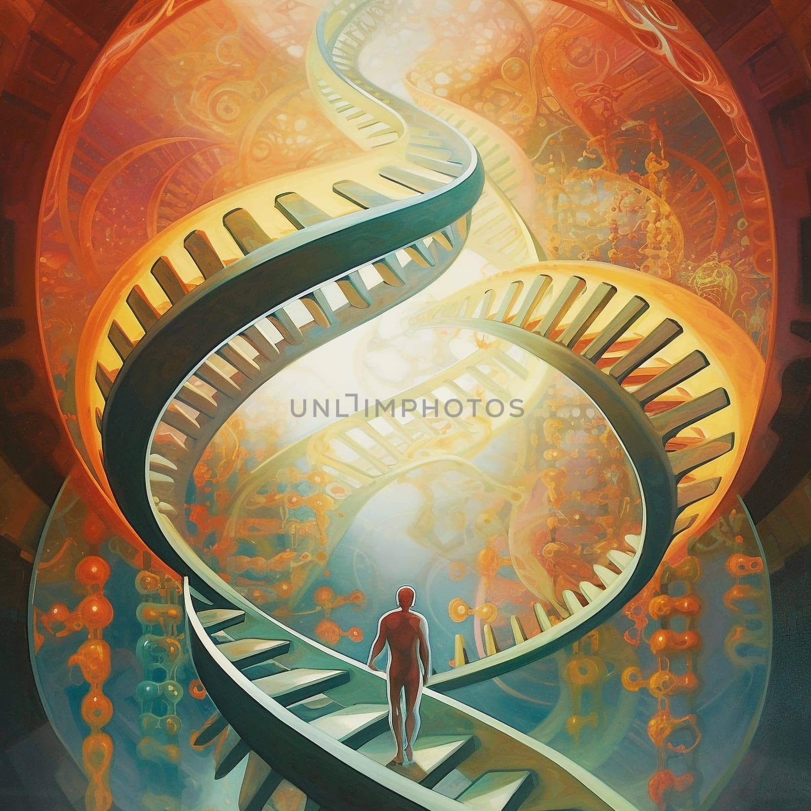DNA strand, genetic therapy and treatment, biotechnology in mordern medicine, gene-based vaccination health care , man made manipulation
