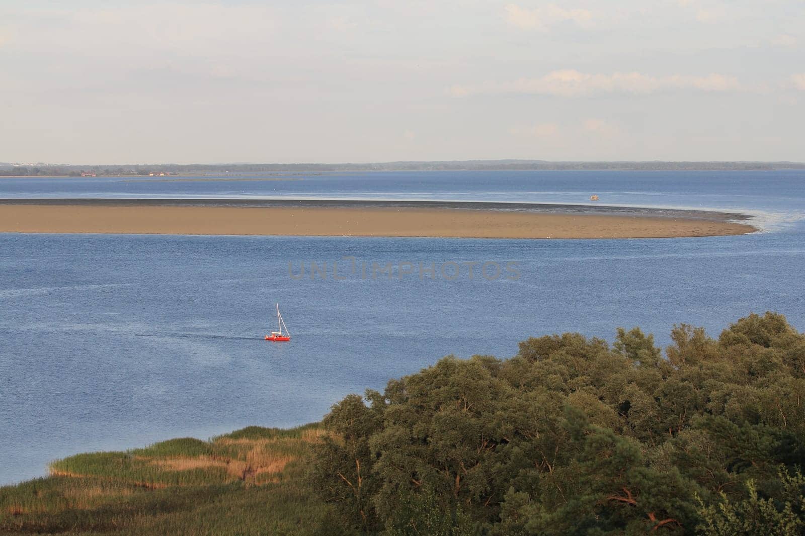 The island of Bock lies in the Baltic Sea southwest of the island of Hiddensee and east of the peninsula of Zingst