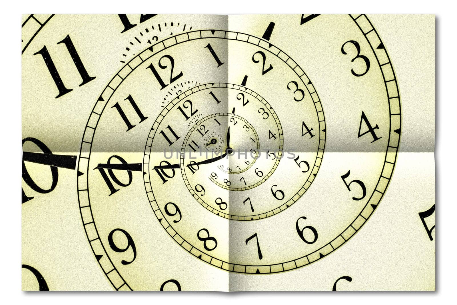 Creative image - hypnotic clock background. Concept of hypnosis, subconscious, suggestion.