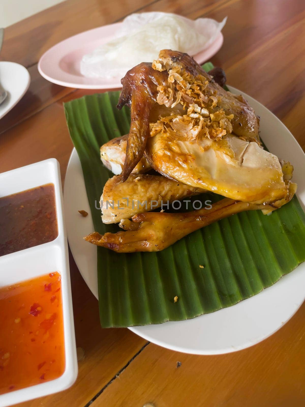 Various Thailand local food in the market, stock photo