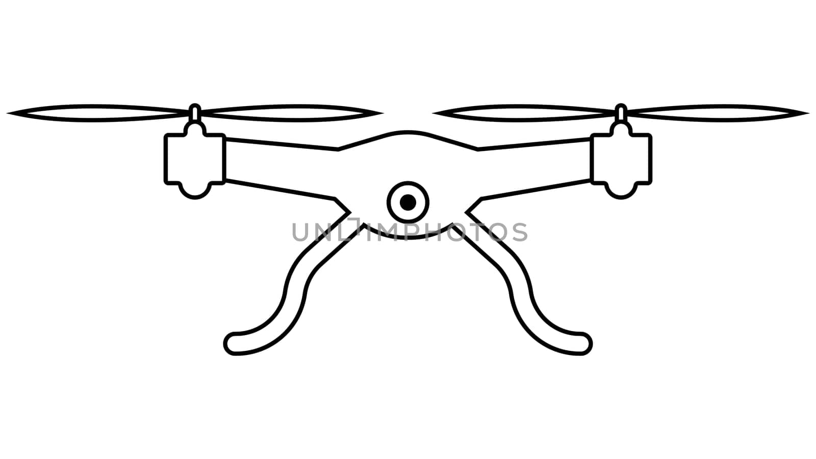 Drone flying copter camera, controlled, quadcopter for reconnaissance from above