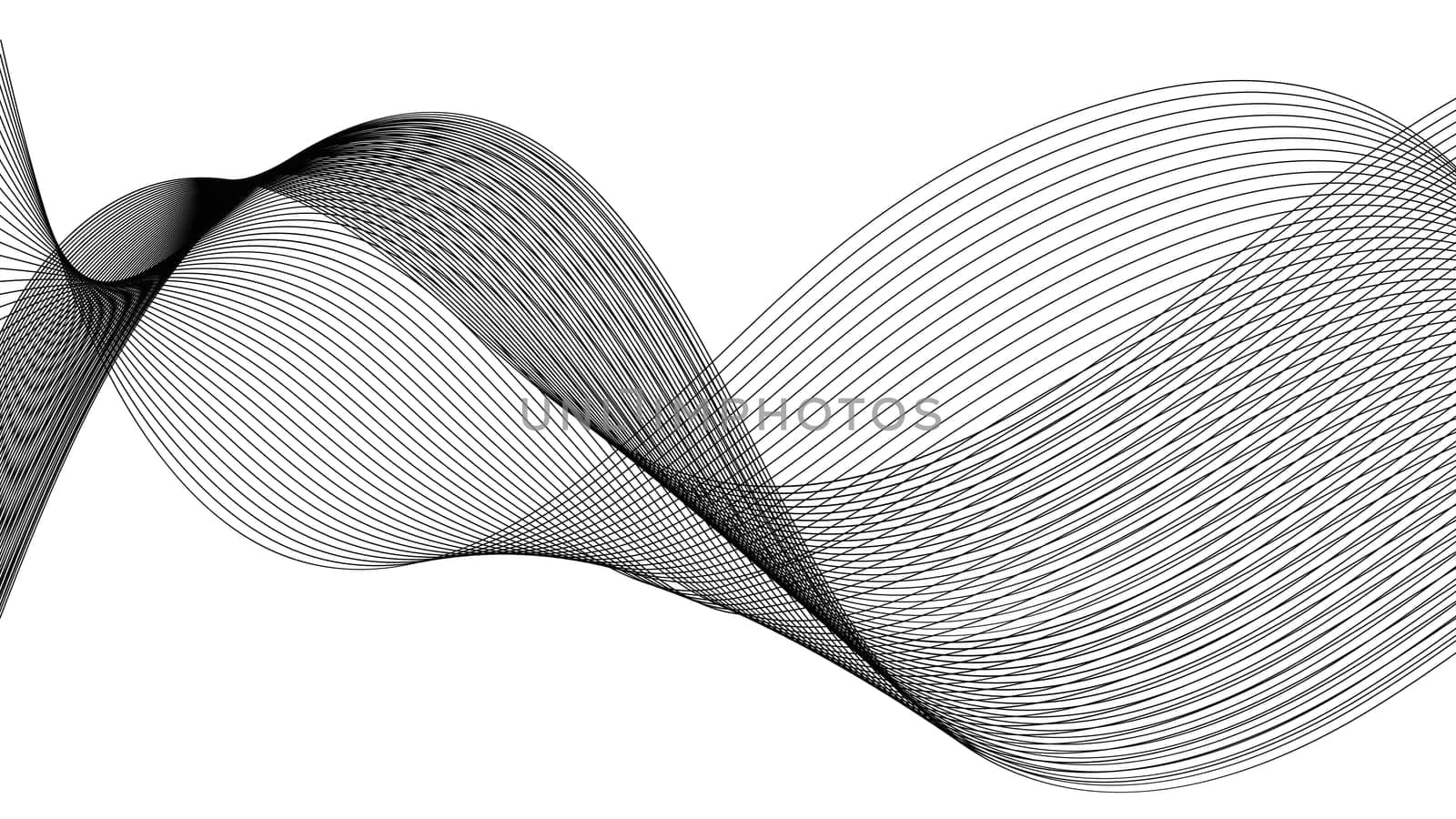 Moire sound wave digital frame wave, curve flow wavy