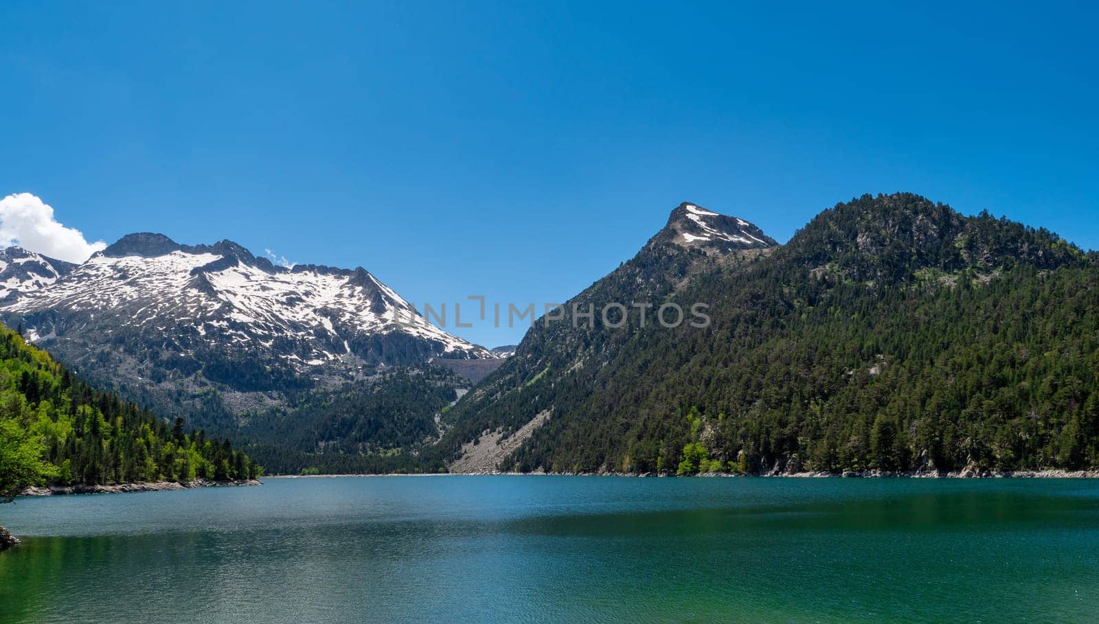 the lake of Oredon in the french Pyrenees mountains