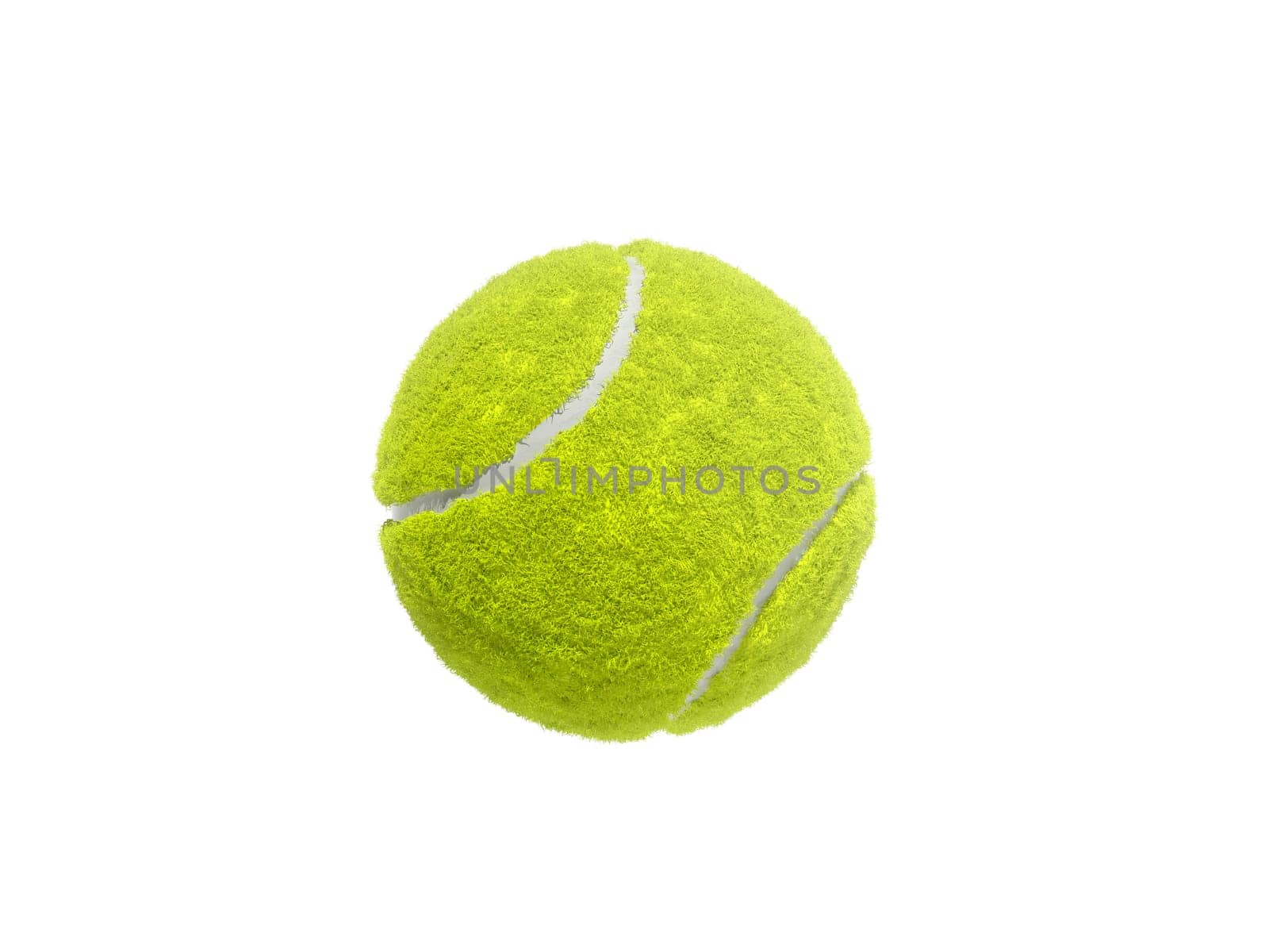 Tennis ball isolated without shadow